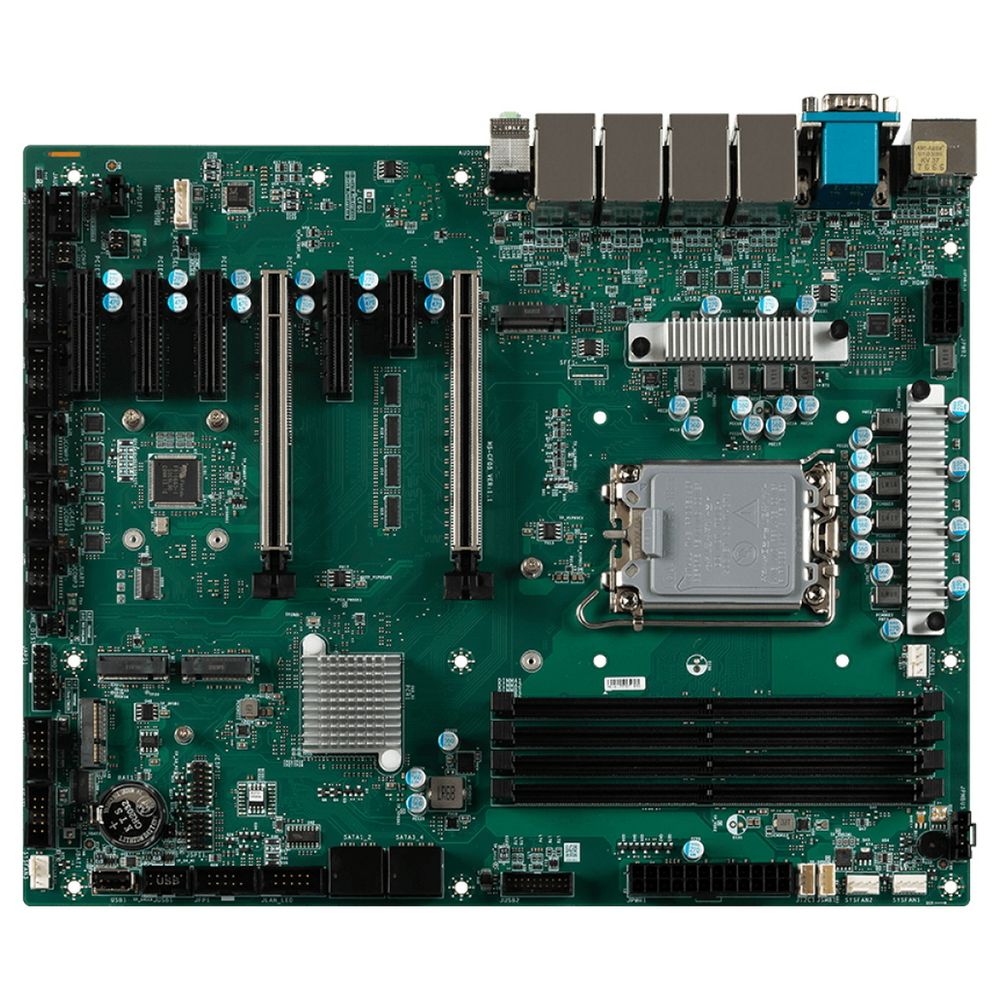 Материнская плата MSI MS-CF05-R680E Intel ADL-S,RPL-S,R680E,4*DDR5,HDMI+DP+VGA,2*M.2 M key,1*M.2 B key,2*M.2 E key,1*PCIe x16,1*PCIe x8,4*PCIe x4,1*PCIe x1,4*2.5GbE LAN,4*SATA 3.0,10*USB 3.2,3*USB 2.0,6*COM,TPM2.0,ATX SINGLE