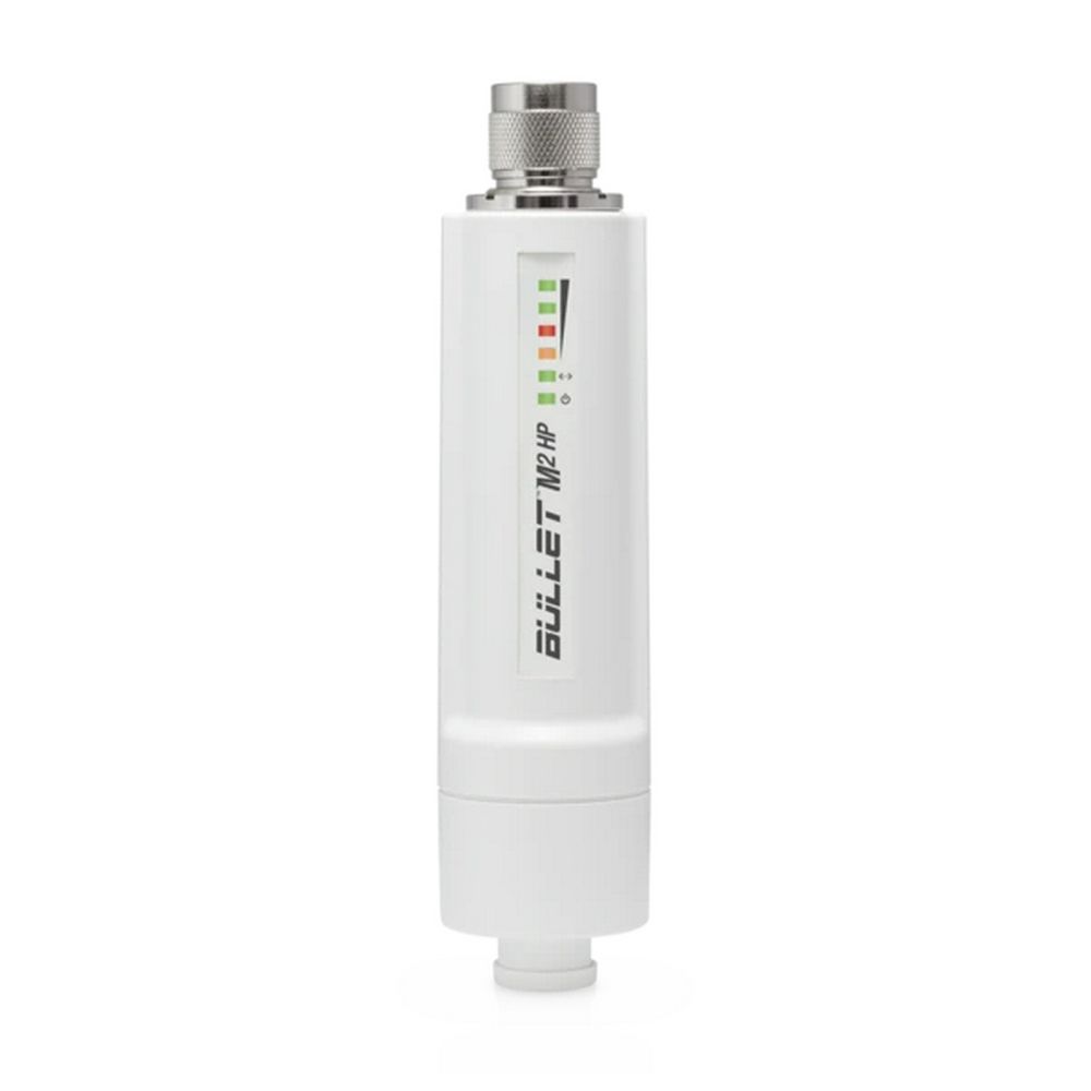 Точка доступа Wi-Fi Ubiquiti Bullet M2 HP |BulletM2-HP| Ubiquiti радиоустройство 2.4 ГГц (b/g/n), PtP/PtMP, airMAX, 1x |BULLETM2-HP| N-type, PoE-питание (024900)
