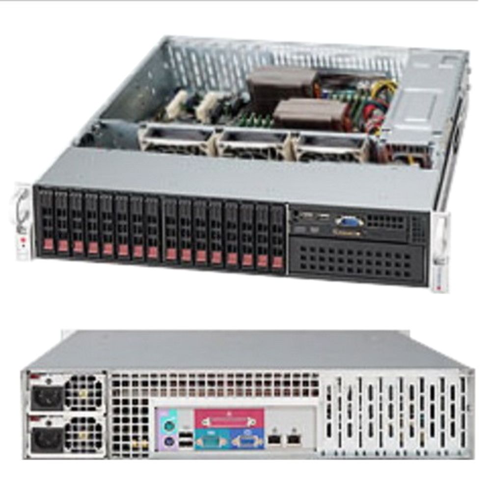 Корпус EOL 2U, E-ATX 13.68''x13'', 16x2.5'' hot-swap SAS/SATA with SES2, 1x5.25'',  7xLP, 437x89x630мм, redundant 900W Gold