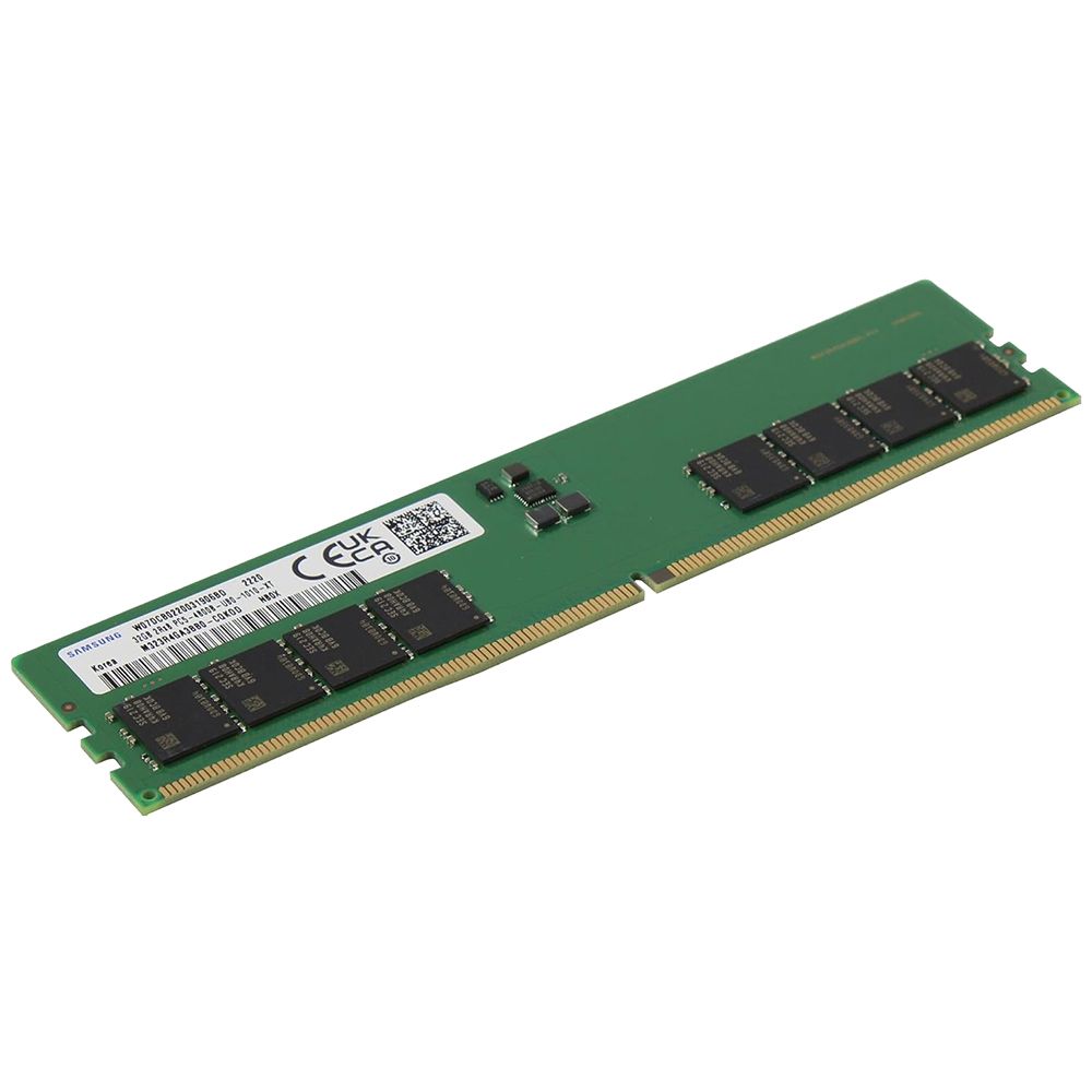 Модуль памяти 32GB Samsung DDR5 4800 UDIMM  Desktop Non-ECC, CL40, 1.1V, 2Rx8, Bulk