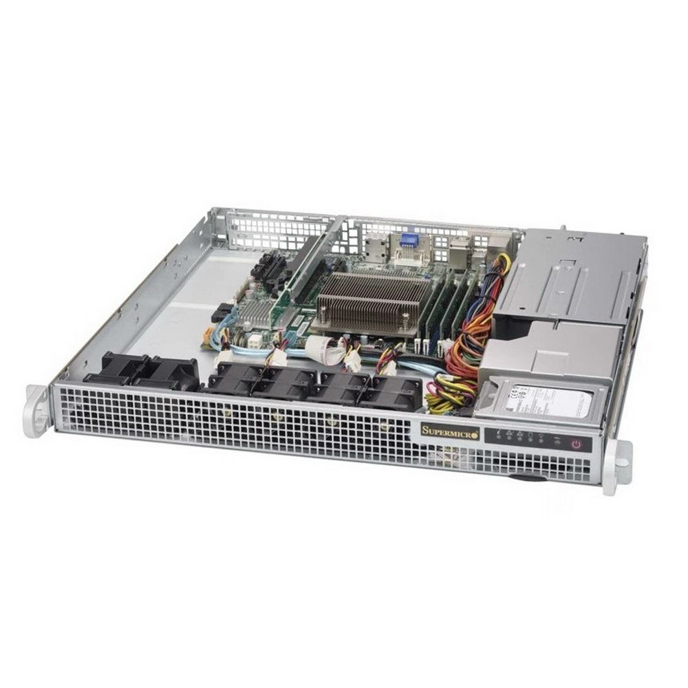Платформа системного блока SuperMicro SYS-1019S-M2 1U Rackmount  CSE-514-407C-1P  X11SSZ-QF  2xSATA3 (6Gbps) ports; RAID 0, 1 (209934)