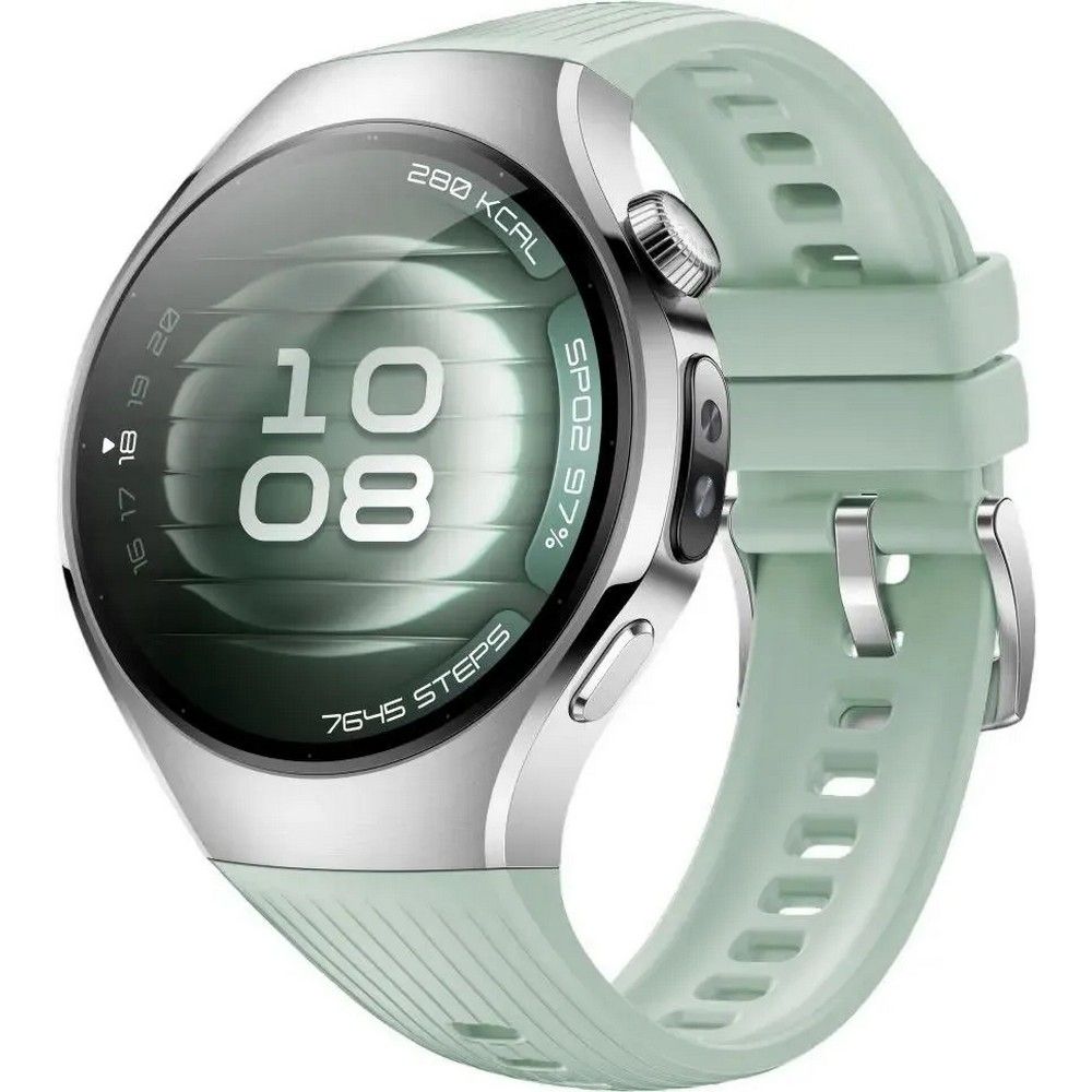 Умные часы HUAWEI Watch 5 Soc-L19F, 1.38" AMOLED, 4G, GPS, IP69, зеленый / серебристый