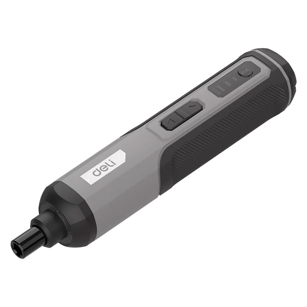 Отвертка аккумуляторная Deli DC160 (4В, 2А*ч, 5Нм, 300об/мин, Type-C, набор бит 4 шт, картон) bp Badpack