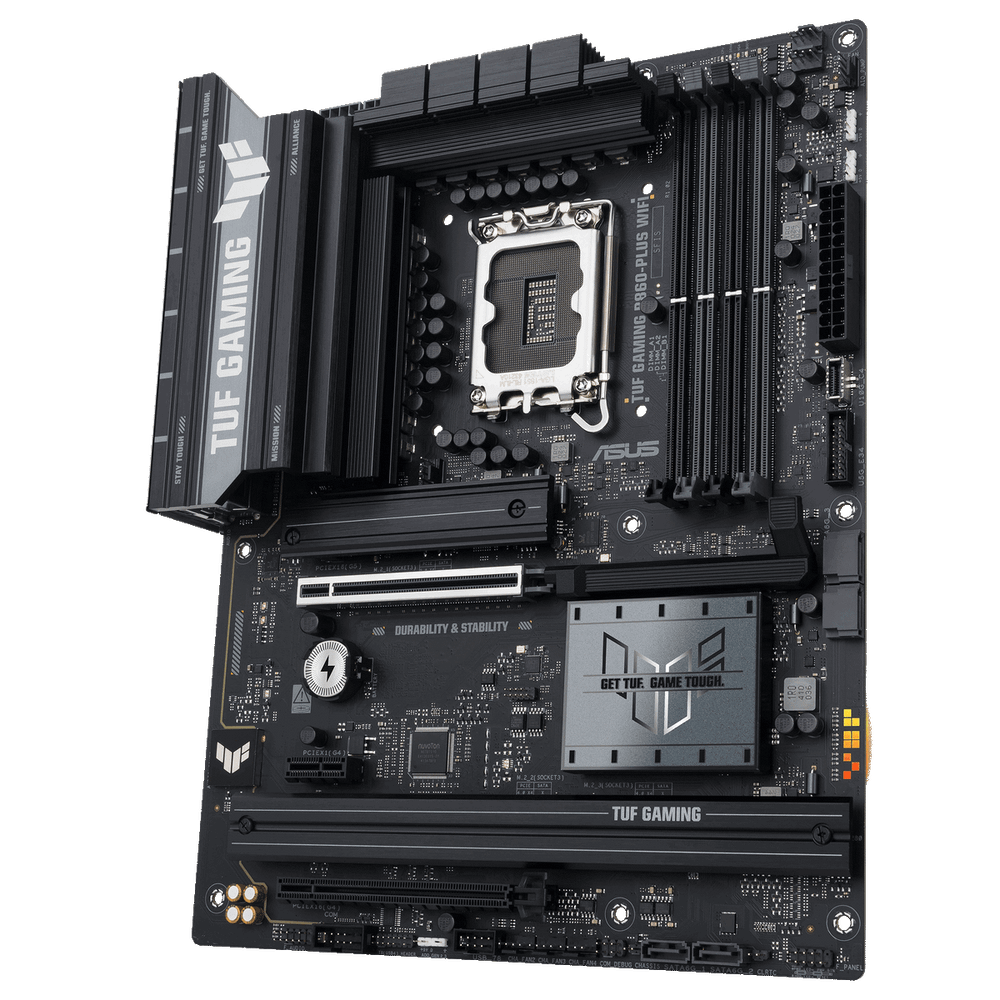 Материнская плата ASUS TUF GAMING B860-PLUS WIFI LGA1851 ATX 4xDDR5 2xPCIEx16 PCIEx1 3xM.2 USB-C DP HDMI 2.5GLAN Wi-Fi 7
