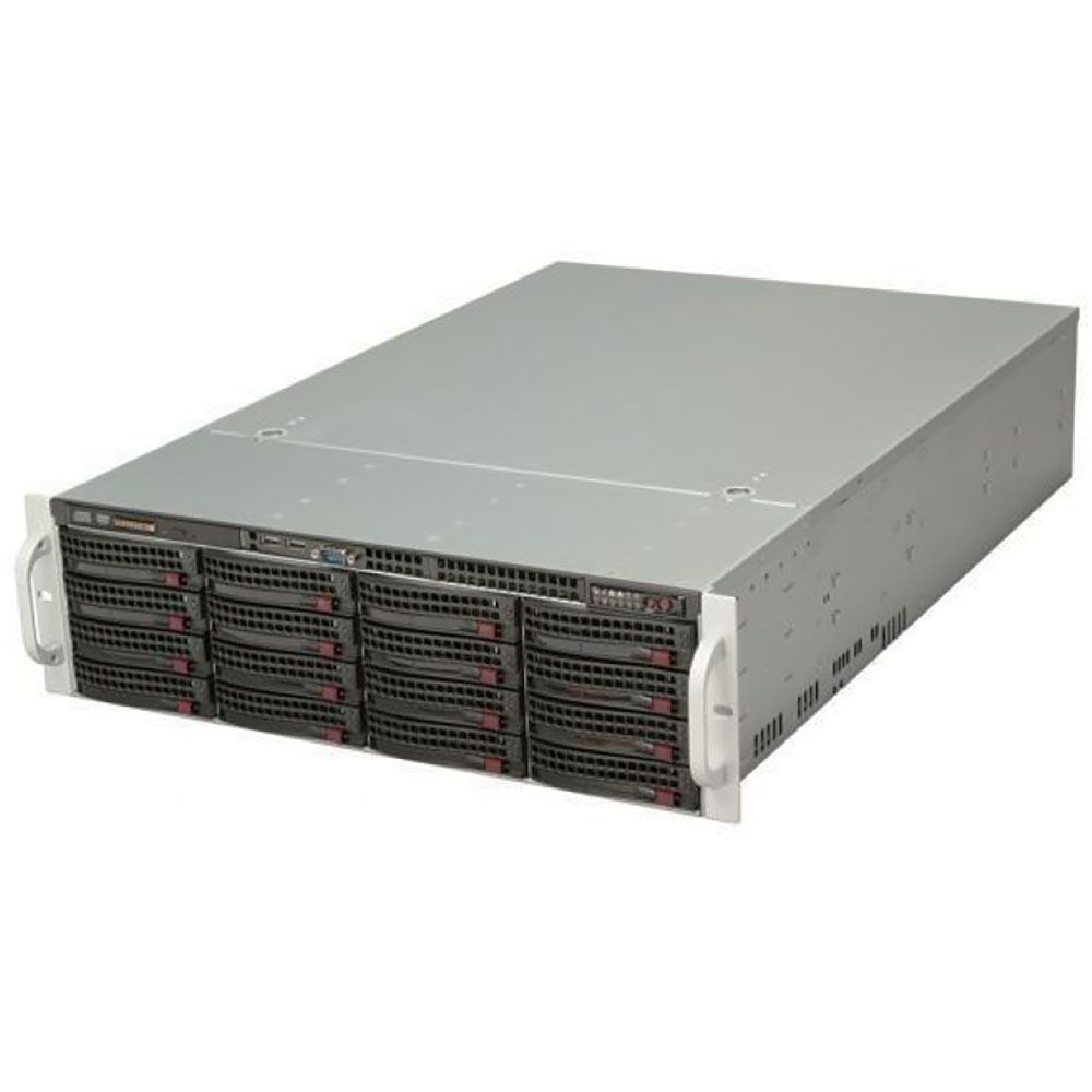 Серверный корпус Supermicro SuperChassis 3U 836BE1C-R1K03B/ no HDD(16)LFF/ no HDD(2)SFF(optional)/ 7xFH/ 2x1000W Platinum(13.68" x 13")E-ATX, ATX/ Expander Backplane