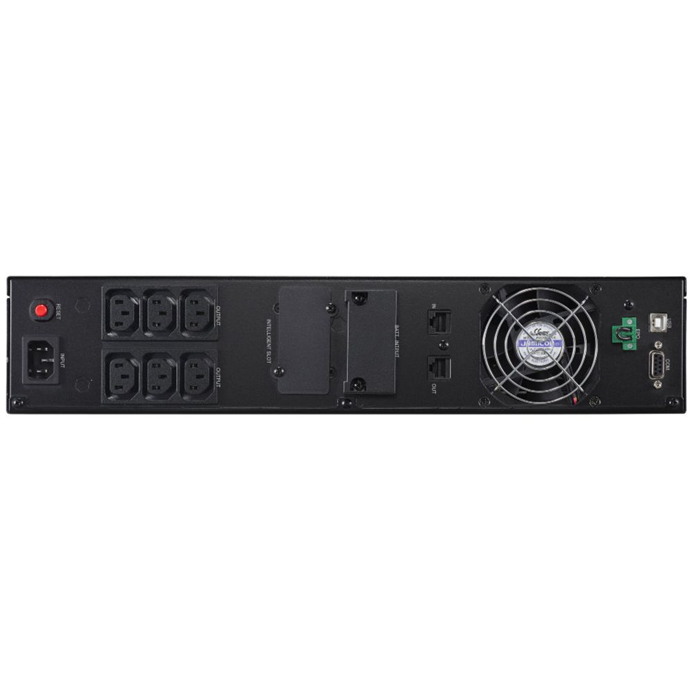Источник бесперебойного питания (ИБП) Online CyberPower OLS1000ERT2U 1000VA/900W USB/RS-232/EPO/SNMPslot/RJ11/45/ВБМ (6 IEC С13)