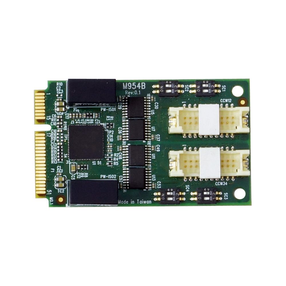 Плата интерфейсная LEX M954B-4C Mini PCIe to 4 Port isolation RS232 / RS485 / RS422 module 