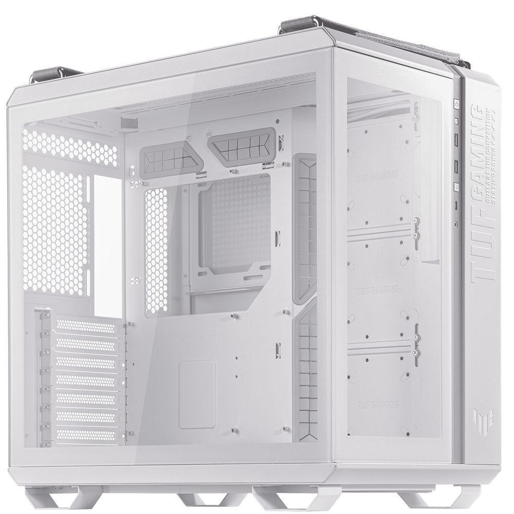 Корпус для ПК Asus - TUF GAMING GT502 PLUS TG ARGB WHITE, Midi Tower, без БП, цвет белый, 90DC0093-B19000