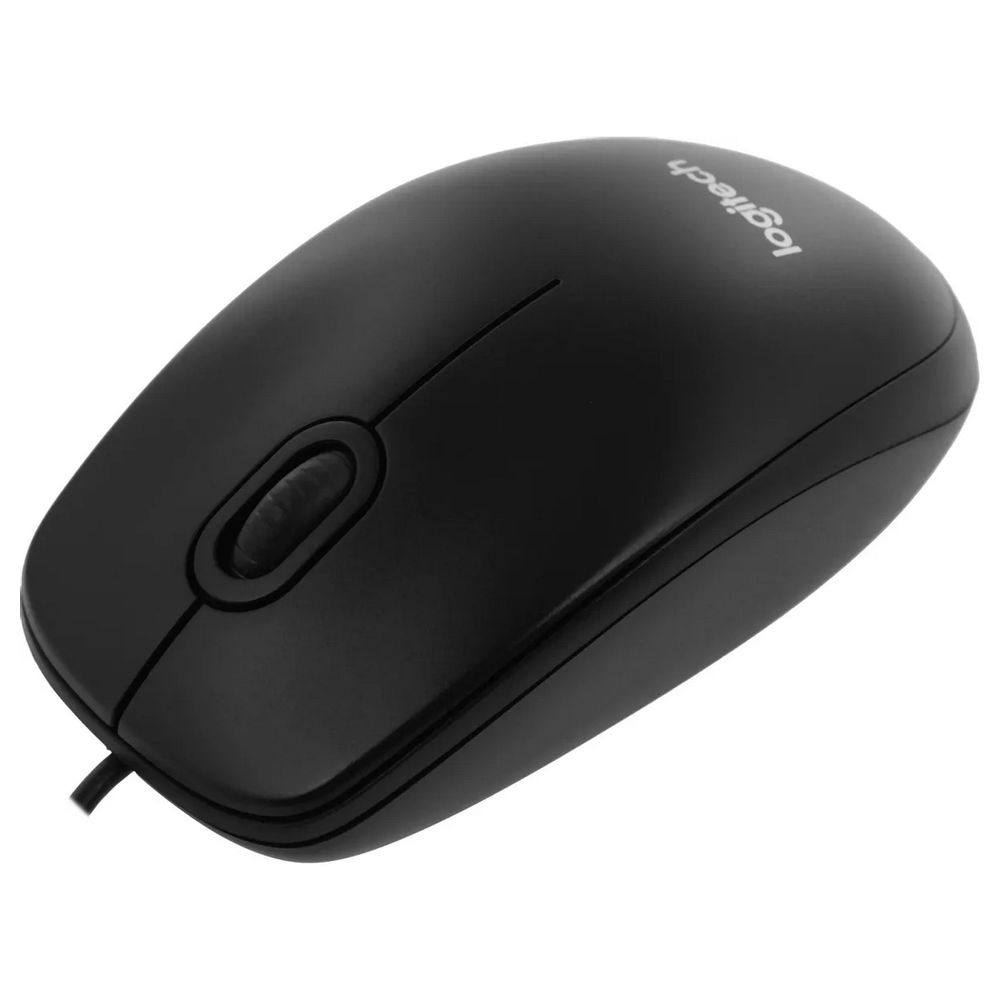 Мышь проводная Logitech B100 Black