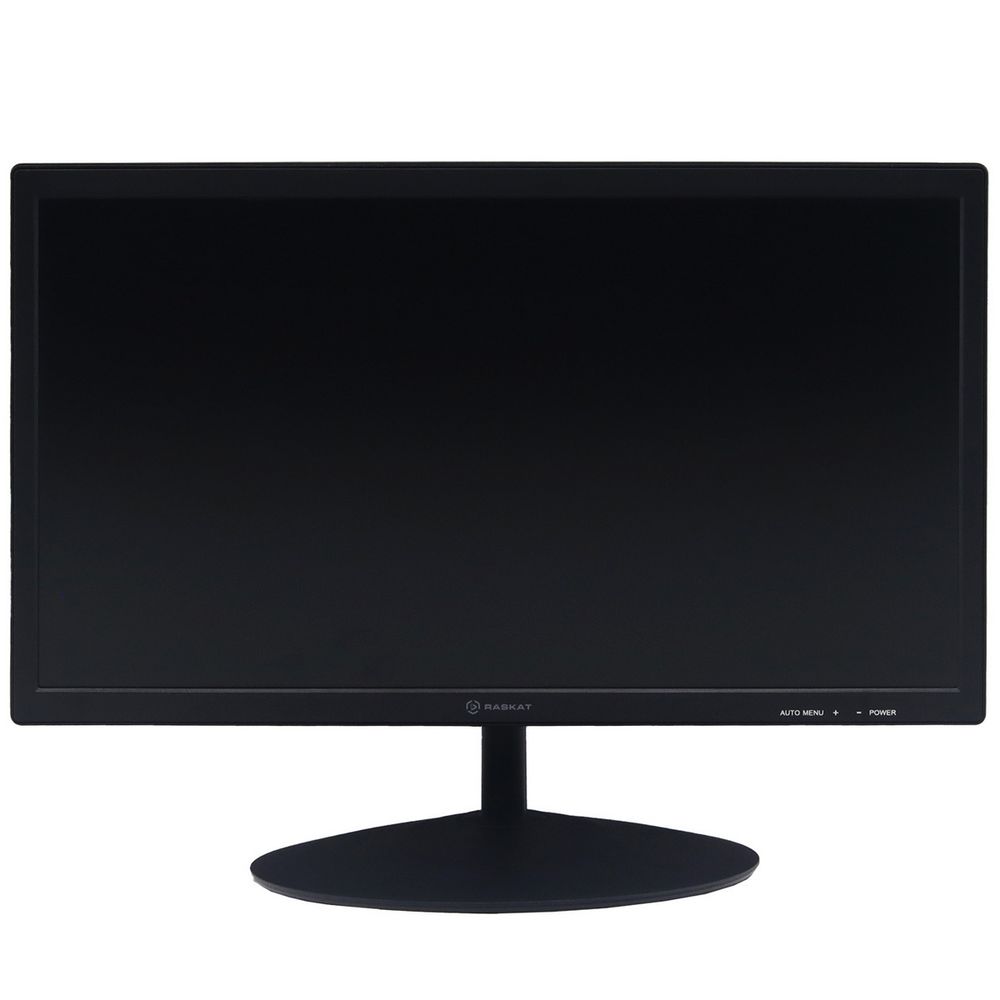 Монитор 19.5" Raskat V19H6DA (19.5", VA, 1600*900, VGA+HDMI, 6.5 ms, 178°/178°, 600:1, 60Hz, Black)