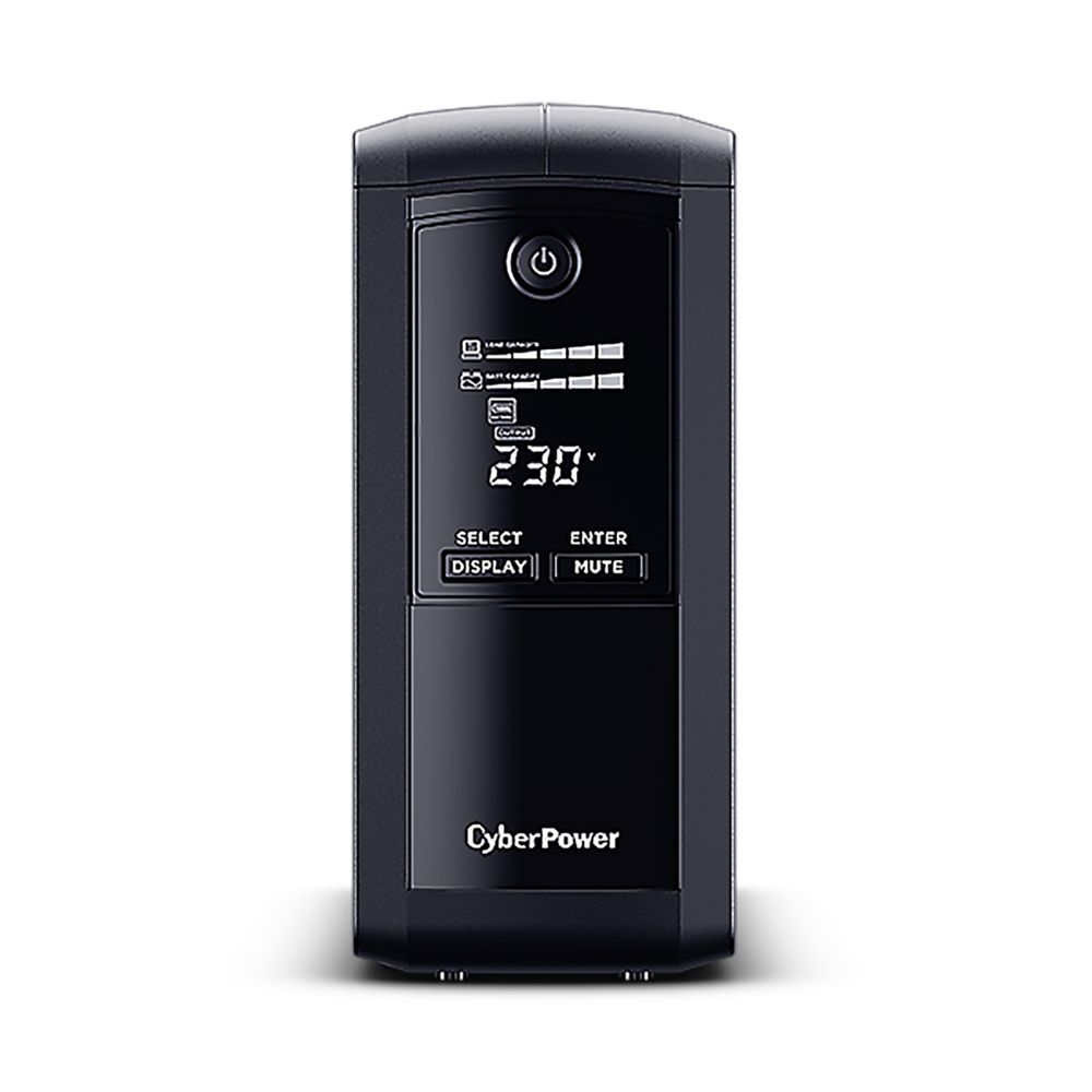 ИБП Cyberpower - Value PRO 700 ВА/390 Вт, Line-Interactive, in (230V 1xIEC-320 C14), 6xIEC-320 C13, LCD, Tower, цвет чёрный, VP700EILCD