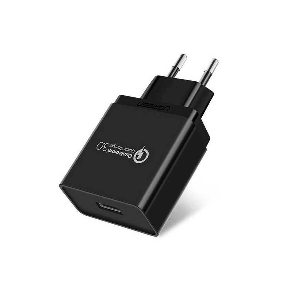 Зарядное устройство UGREEN CD122 (70273) USB-A QC 3.0 18W Charger. Цвет: черный