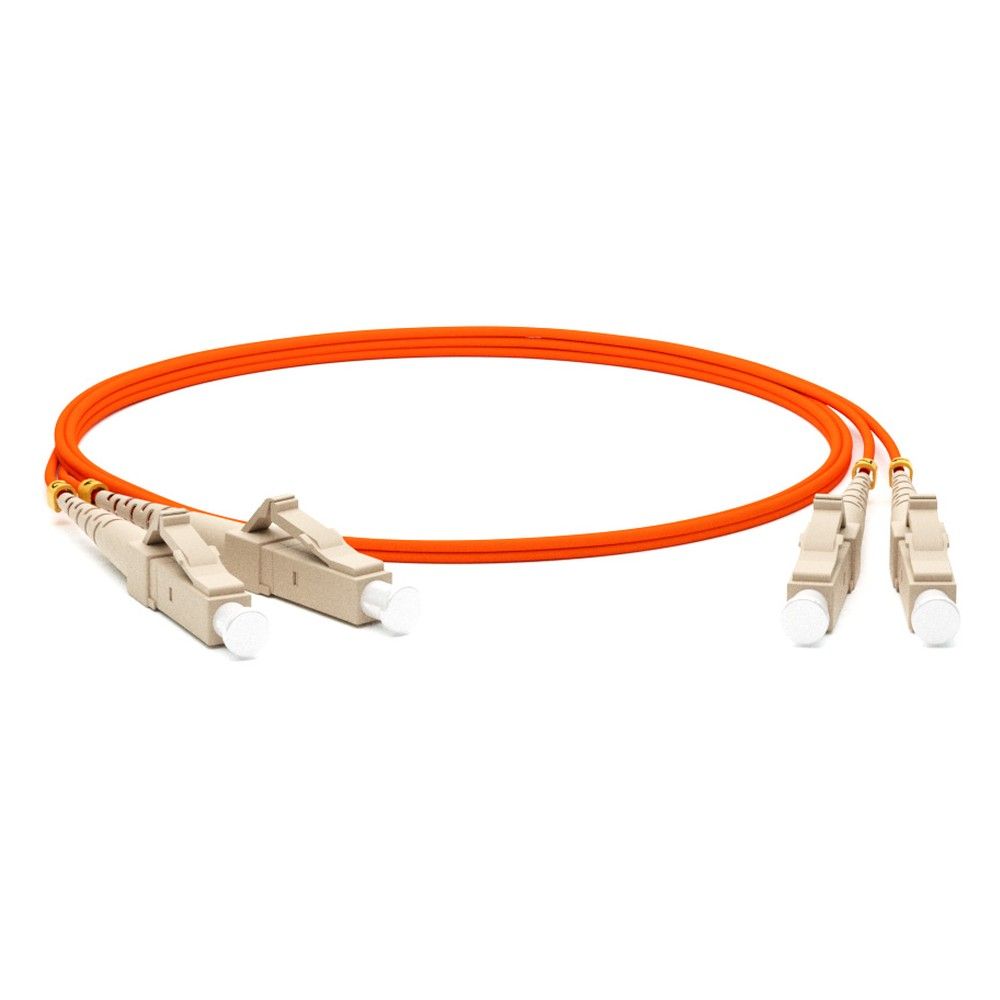 Hyperline FC-D2-50-LC/­PR-LC/­PR-H-2M-LSZH-OR (FC-50-LC-LC-PC-2M) Патч-корд волоконно-оптический (шнур) MM 50/­125, LC-LC, 2.0 мм, duplex, LSZH, 2 м