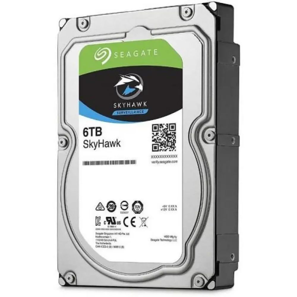 Жесткий диск Seagate SkyHawk Surveillance ST6000VX001 6TB 3.5"  SATA 6Gb/s, 5900rpm, 256MB, 24x7, Bulk {20} (004619)