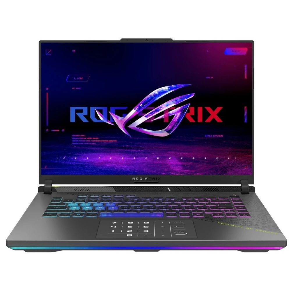 Ноутбук Asus ROG Strix G16 G614PR-RV089 - 16", 1920x1200 (WUXGA), 300-nit, AMD Ryzen 9 8940HX 2400MHz, DDR5 32 ГБ, SSD 1 ТБ, nVidia GeForce RTX 5070 Ti Mobile 12GB, Bluetooth, Wi-Fi, 4cell, серый, ОС не установлена, 90NR0NJ7-M00620