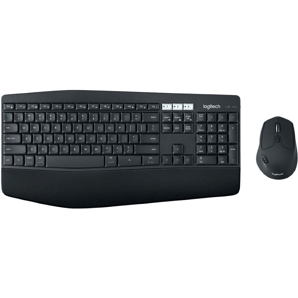 Комплект клавиатура и мышь Logitech MK850 Performance |920-008232| клавиатура черная, мультимедийная, |920-008232| 107 клавиш, мышь черная, оптическая, 8 кнопок, 2.4GHz, USB-ресивер (066939)