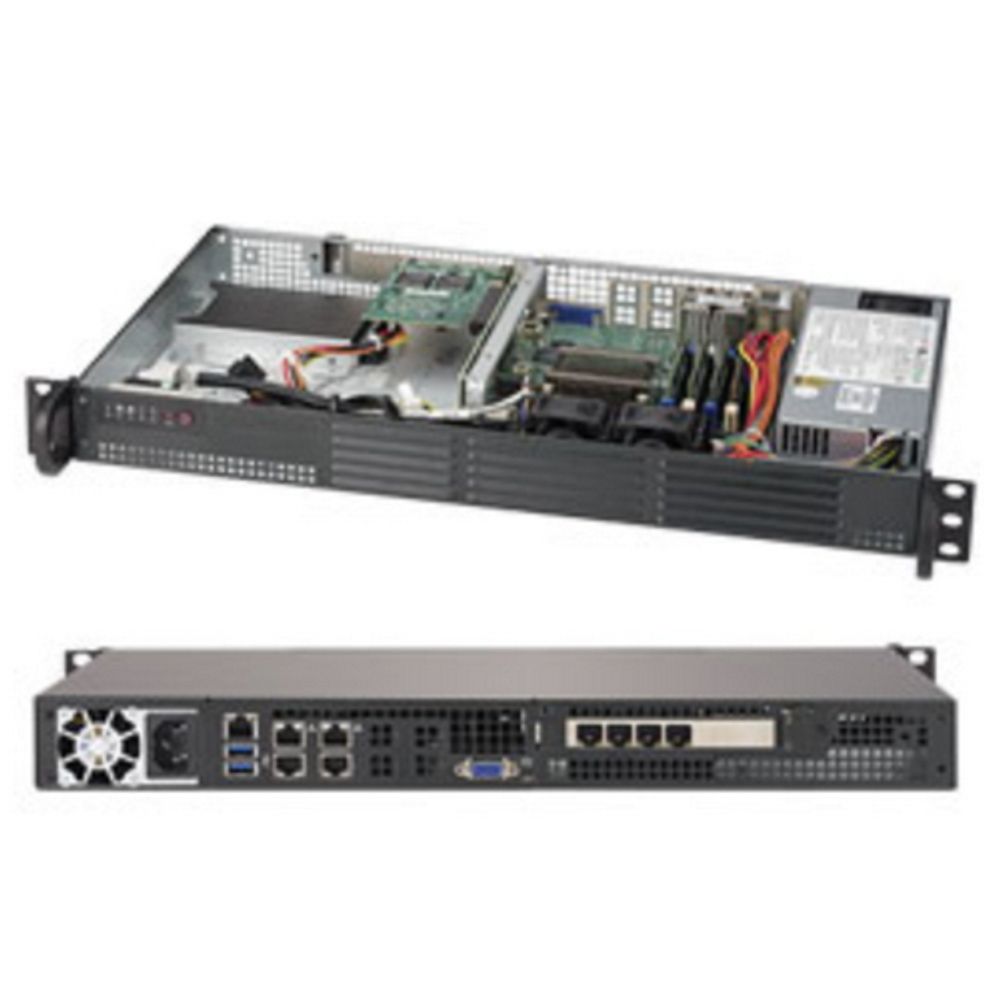 Платформа системного блока SuperMicro SYS-5019A-12TN4 1U Rackmount CSE-504-203B  A2SDi-LN4F