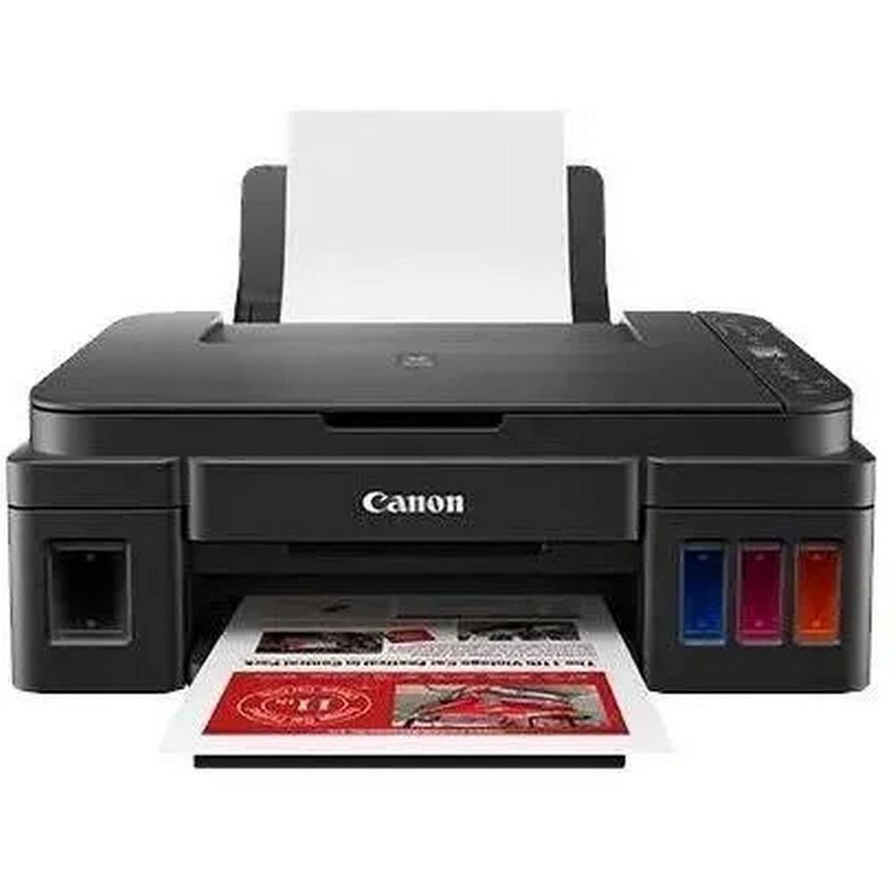 МФУ струйное Canon Pixma G3410, A4, цветная печать, 5 стр/мин, 4800x1200 dpi, USB/WiFi/СНПЧ, чёрный корпус (2315C009AB)