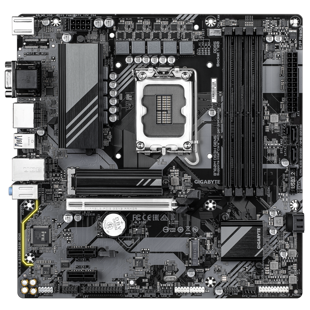 Материнская плата Gigabyte B760M DS3H GEN5, RTL