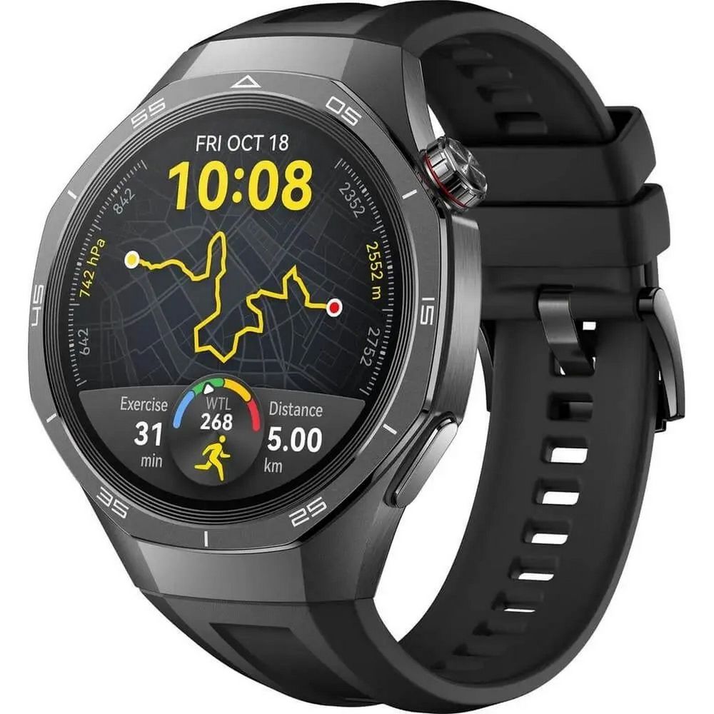 Умные часы Huawei Watch GT 5 Pro VLI-B29, 1.43" AMOLED, Bluetooth, NFC, GPS, IP69K, черный