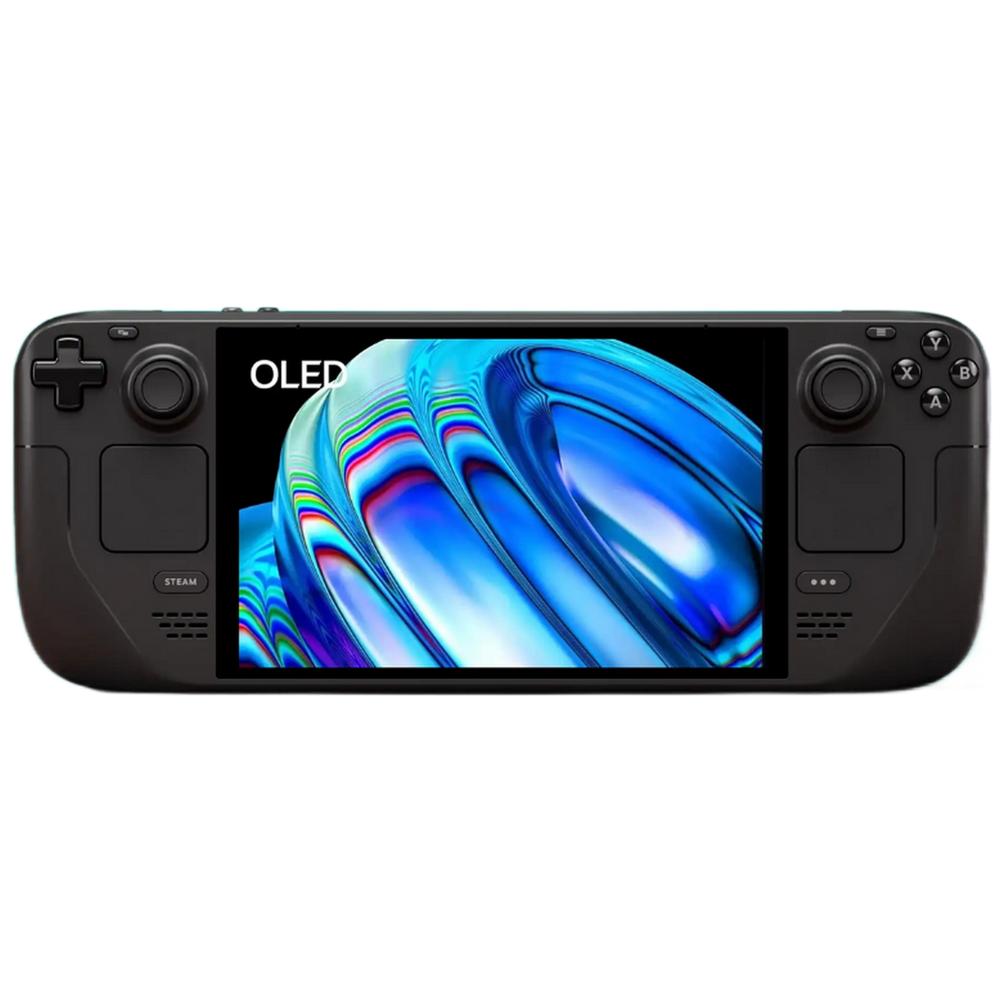 Игровая консоль VALVE Steam Deck OLED Handheld Gaming Console, 512GB SSD, 7.4" HDR OLED 90Hz Display, 6 nm AMD APU/Zen 2 4c/8t5 3.5GHz, Analog Sticks/HD Haptics, Wi-Fi 6E/BT v5.3, USB Type-C, черный V004499-00