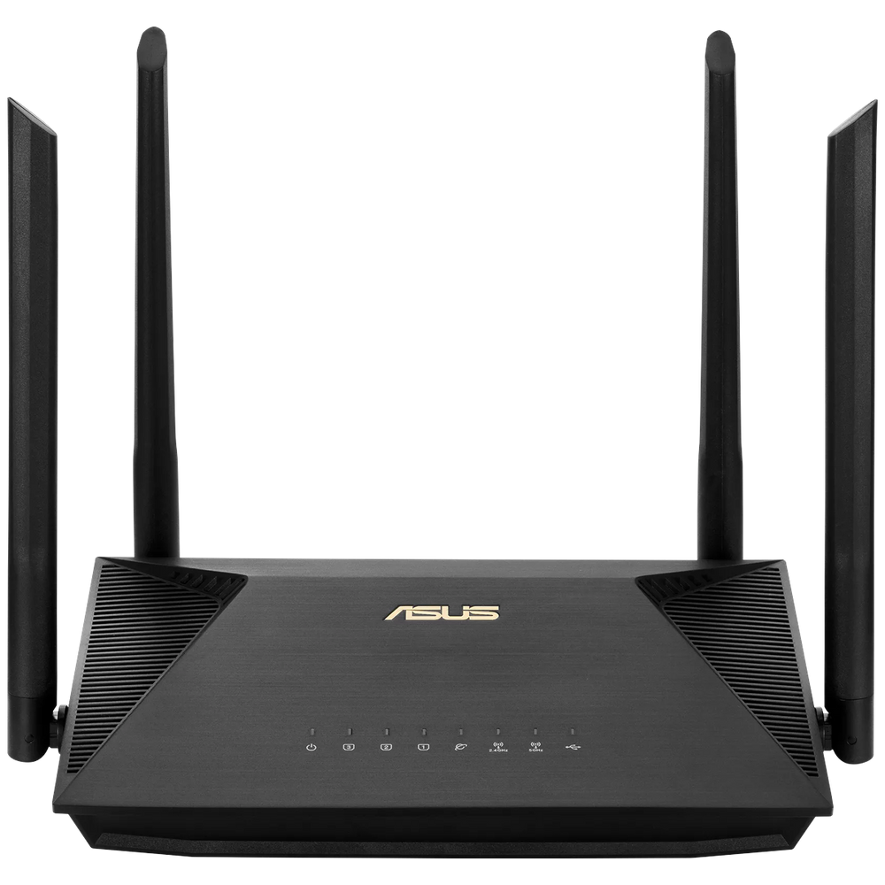 Маршрутизатор ASUS RT-AX1800U WiFi 6 3х1G USB 1201+574Mbps 5GHz/2.4GHz (90IG06P0-MO3520)