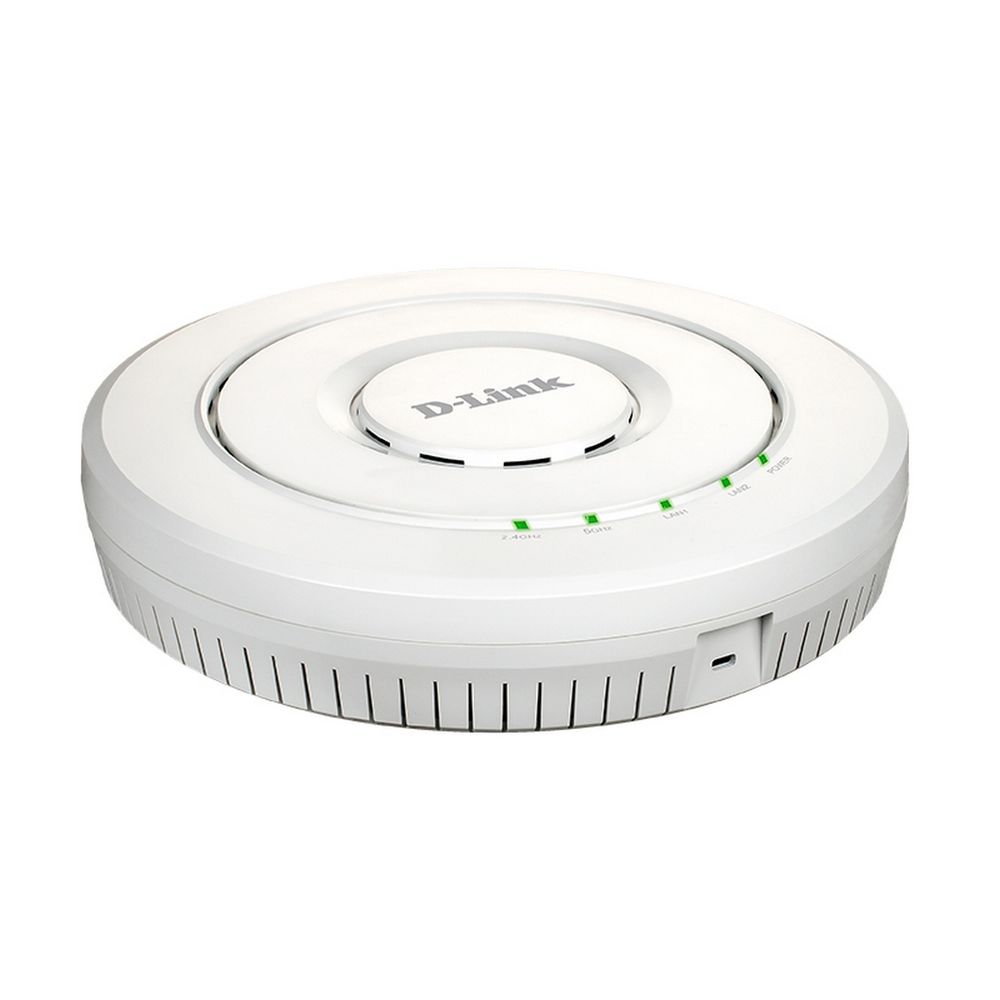 D-Link DWL-8620AP/A1A Беспроводная двухдиапазонная унифицированная точка доступа AC2600 Wave 2 с поддержкой MU-MIMO, PoE и 4 внутренними антеннами(Адаптер питания в комплект поставки не входит)