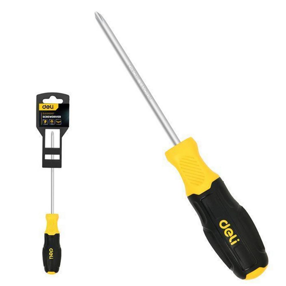 DL6310015T Deli Отвертка Torx Deli DL6310015T T15x100мм сталь Cr-V, двухкомпонентная прорезиненная рукоять