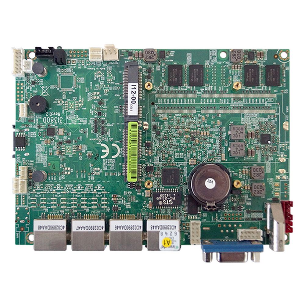 Материнская плата с ЦПУ LEX  3I380D-I24-00 Intel Bay Trail-I E3825 Dual Core 1.33GHz, DDR3L 4Gb on board, 3xI210AT, VGA. 4 DDR3L 4Gb on board, 3xI210AT, VGA, DC IN 12V, Power Adapter 30W/12V.