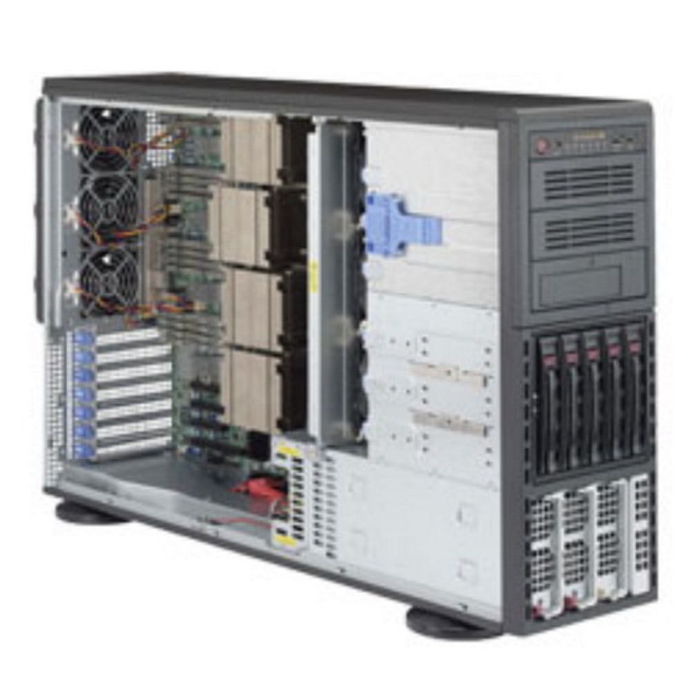 Платформа системного блока SuperMicro SYS-8048B-TR3F, X10QBL, CSE-748TQ-R1K43B (4-way Brickland EX, SATA)