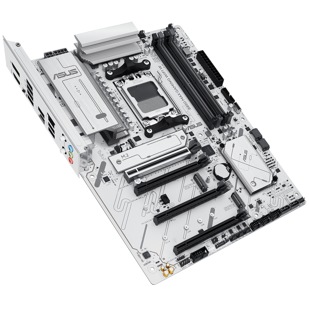 Материнская плата ASUS B850 MAX GAMING WIFI W AM5 ATX 4xDDR5 4xPCIEx16 3xM.2 USB-C DP HDMI 2.5GLAN Wi-Fi 6E