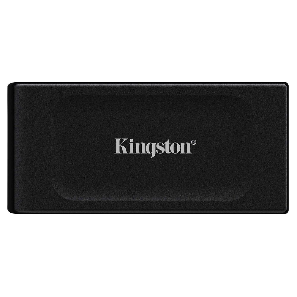 Твердотельный накопитель/ Kingston External SSD XS1000, 1000GB, Type-C/A, USB 3.2 Gen 2, R/W 1050/1000MB/s, 70x33x14mm, 29g., Black (60 мес)