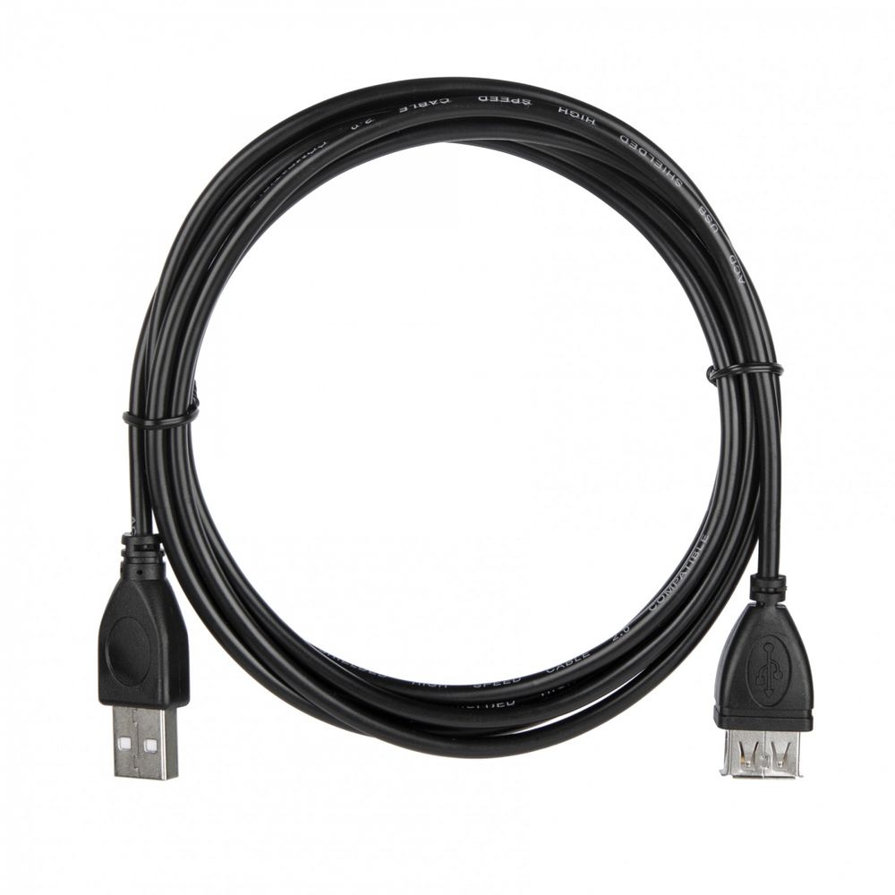 Кабель ACD Кабель ACD-U2AAF-20L |ACD-U2AAF-20L| USB 2.0, A male - A feмale, ТТХ: |ACD-U2AAF-20L| (7/0.12BC+PE)*1P+(7/0.12BC+PE)*2C+7/0.12BC+AL+PVC OD4.0, Черный, 2м (742057)