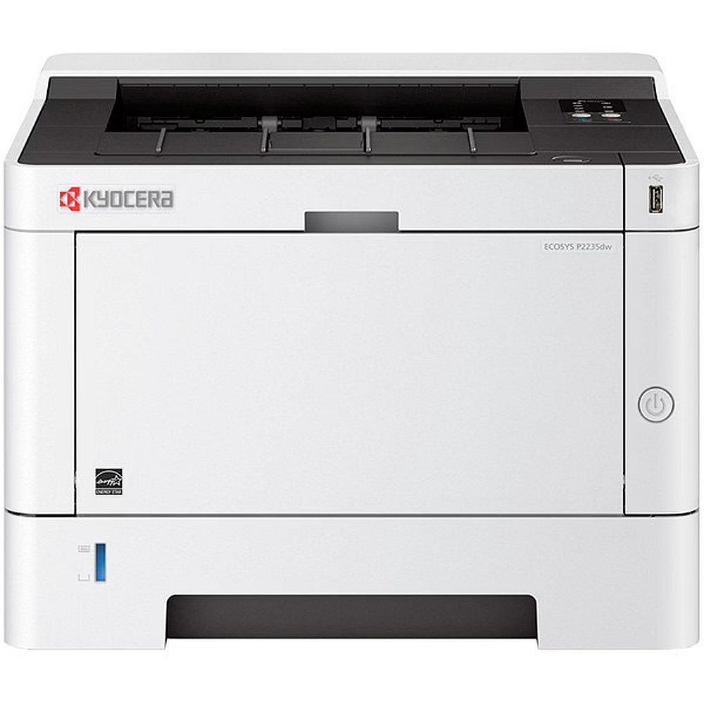 Kyocera Ecosys P2235dw А4, принтер, лазерный, черно-белый, 35стр/мин, 1200dpi, 800МГц, 256Мб, 100+250, WiFi/USB/Ethernet, 1000стр/картридж, (1102RW3NL0) Bad Pack