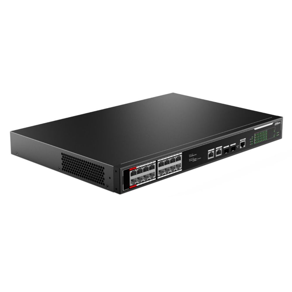 Коммутатор Dahua 26-Port Managed 10/100M RJ45 24-port PoE Switch, 240W, Metal case 