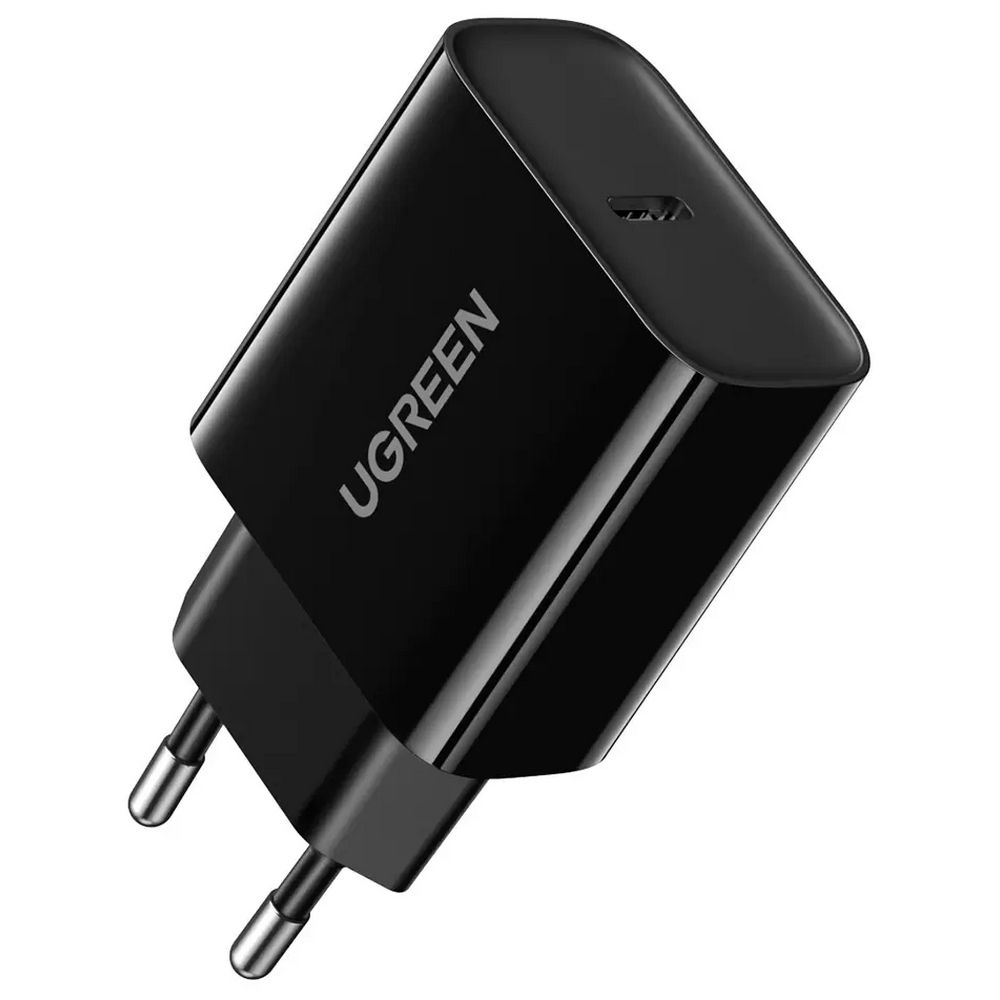 Зарядное устройство UGREEN CD137 (10191) Fast Charging Power Adapter With PD 20W EU. Цвет: черный
