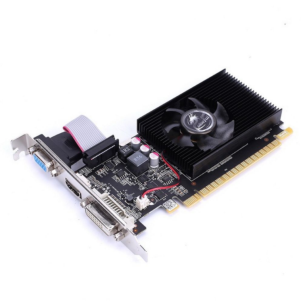 Видеокарта Colorful NVIDIA GeForce GT710, 2Gb DDR3, 64bit, PCI-E, VGA, DVI, HDMI, Retail (GT710-2GD3-V)