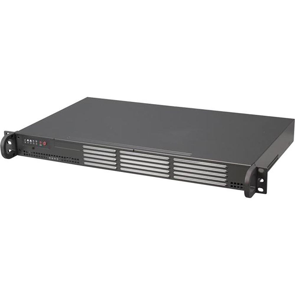 Server Case SuperMicro <CSE-502L-200B> Black MicroATX 200W (20+8пин)  1U  RM