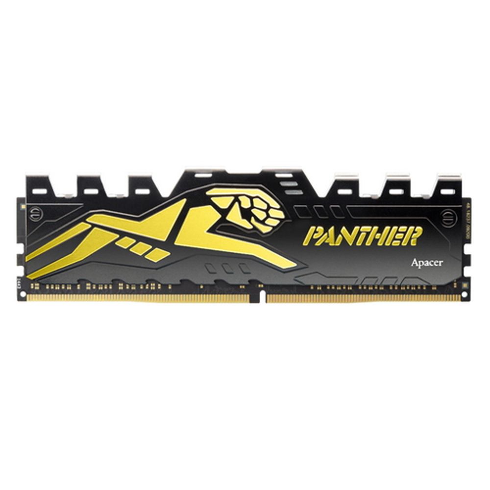 Модуль памяти Apacer Panther Golden Gaming Memory AHU08GGB26CDU7G 8GB DDR4 2666 DIMM EK.08G2V.GEC Non-ECC, CL16, 1.2V, 1024x8, Heat Shield, RTL {30} (902962)