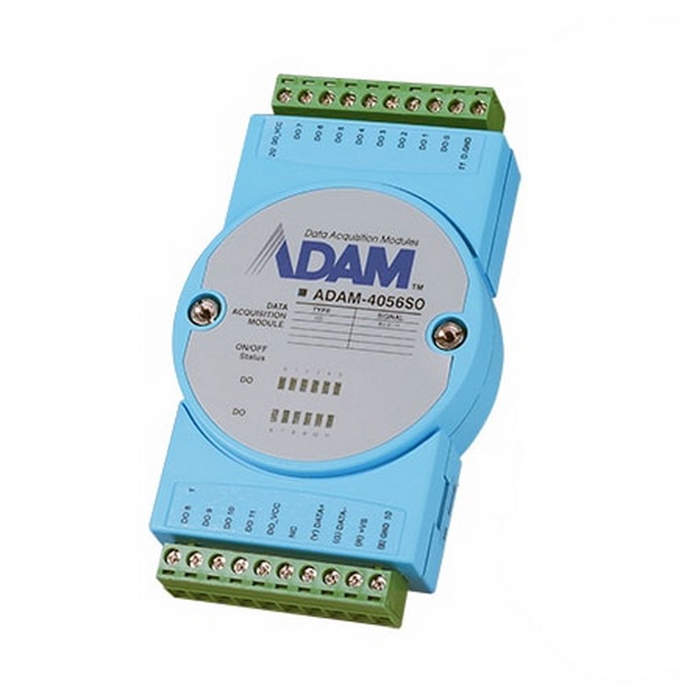 Модуль интерфейсный Advantech ADAM-4056SO-B Модуль вывода, 12-каналов дискретного вывода с изоляцией и индикацией, Modbus RTU/ASCII Advantech
