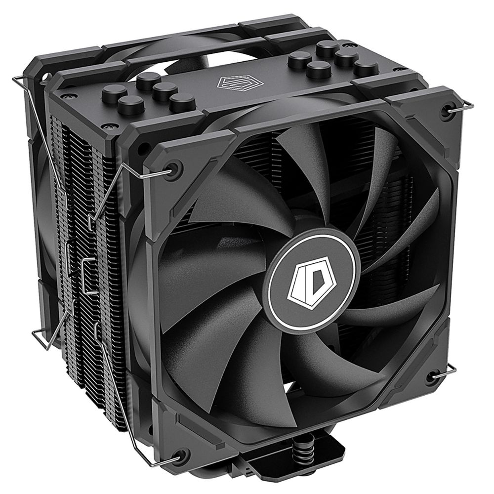 Вентилятор ID-COOLING SE-225-XT BLACK V2 LGA20XX/1700/1200/115X/AM5/AM4 (10шт/кор, TDP 220W, PWM, 5 тепл.трубок прямого контакта, DUAL FAN 120mm, черный) RET