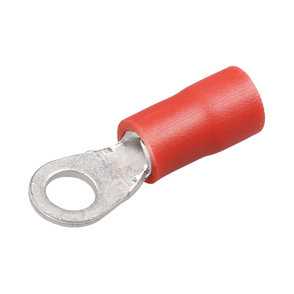 Клемма KLS8-01103-RVS1.25-3.5 (SG57600) (TRI-1.25-3S) (VF1.25-3A), тип "О"; 3.7мм, изолированная, провод 0.25-1.5 (красная)\KLS