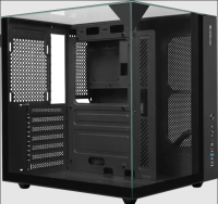 DEFENDER MIDITOWER CryoCube ATX Micro-ATX Mini-ITX W/O PSU USB1.1+3.0+Type-C+audio черный с окном 25201 DEFENDER
