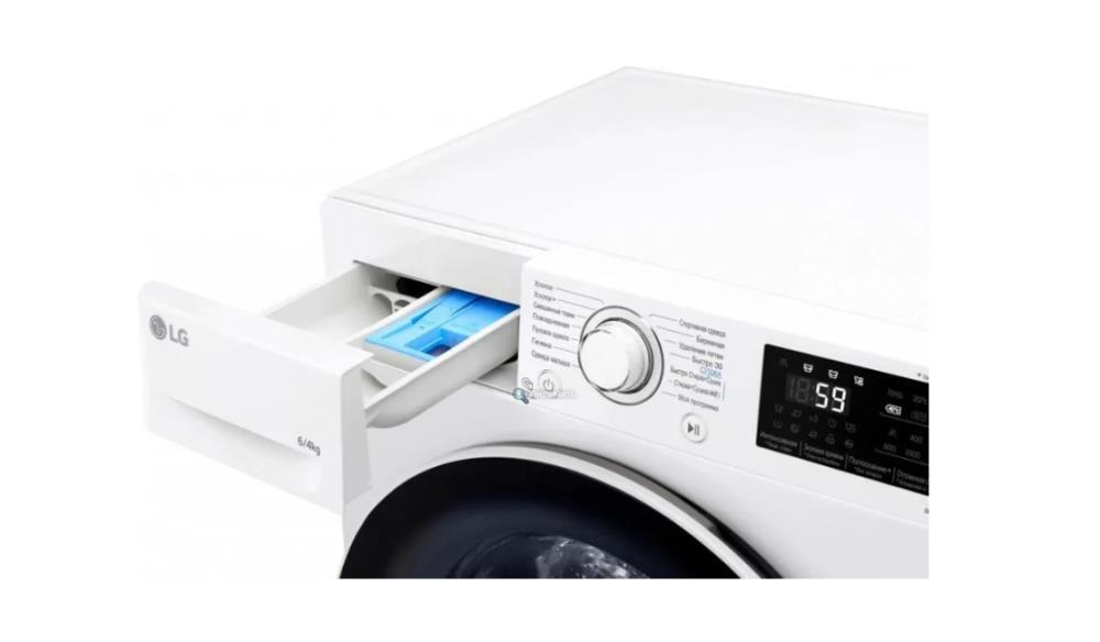 Стиральная машина LG F2J6NM7W белый, загрузка фронтальная 6 кг, 1200 об/мин., класс: С