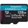 Флеш карта Kingston 128GB microSDXC Canvas Go Plus 170R A2 U3 V30 Single Pack w/o ADP EAN: 740617301243