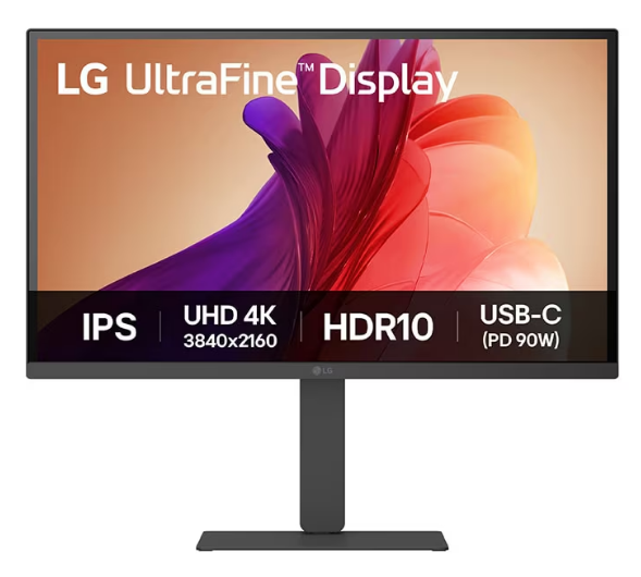Монитор 27'' LG 27U730A-B/ LG 27U730A-B 27" IPS monitor, 3840x2160, 300cd/m2, 16:9, 5мс (GtG), HDMIx2, DP, USB C (90W), USB 3.2x2, Speakers, 60Hz, 178/178, внешний БП, VESA 100x100, HAS 150mm, black