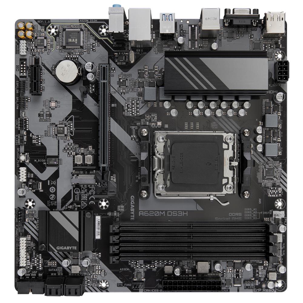 Материнская плата AMD A620 SAM5 MATX A620M DS3H 1.1 GIGABYTE