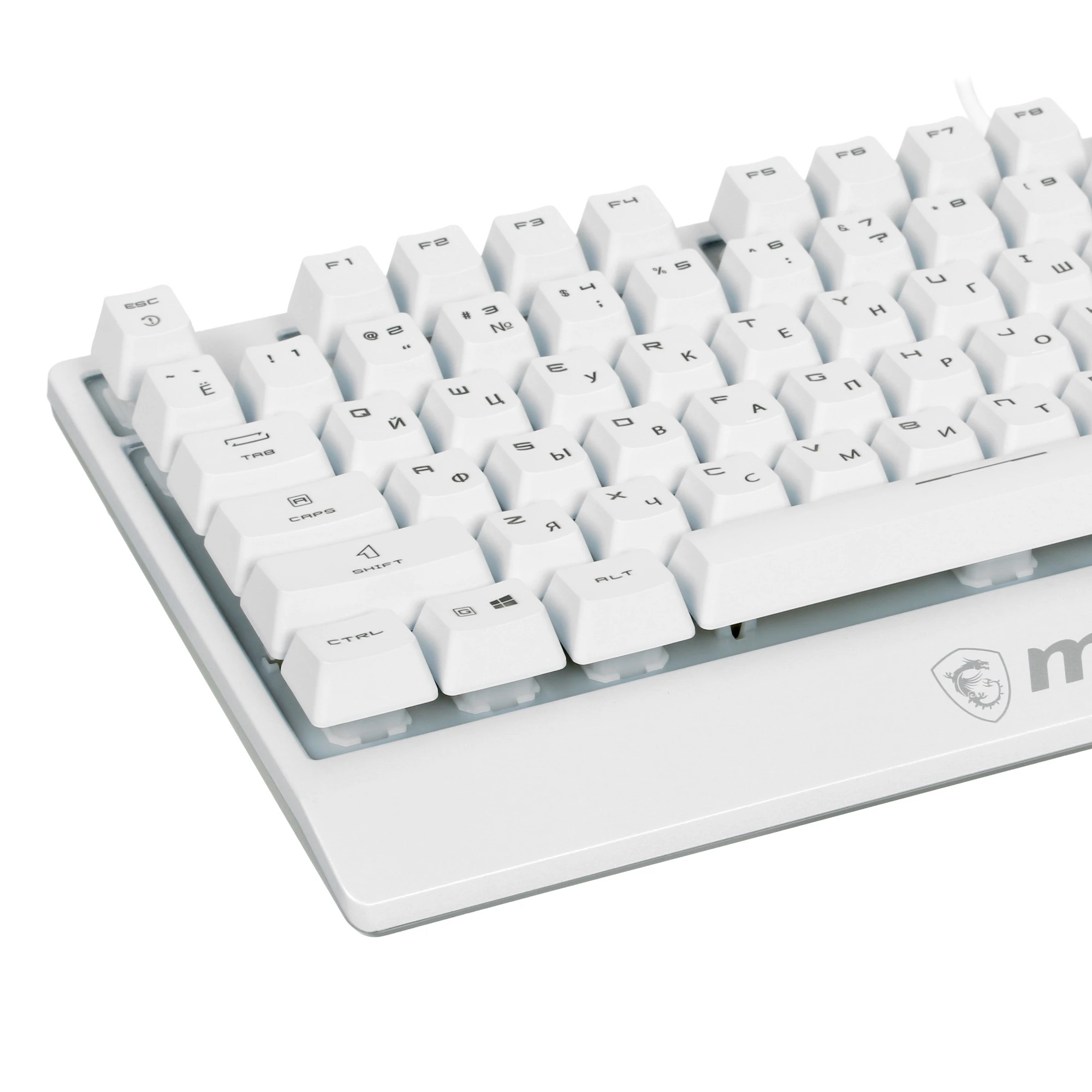 Клавиатура MSI Vigor GK30 проводная, USB Type-A, белый