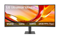 Монитор LG 34" UltraWide 34U620B-B черный VA LED 21:9 HDMI матовая HAS 4000:1 300cd 178гр/178гр 3440x1440 144Hz FreeSync Premium DP Ultra WQHD 7.7кг