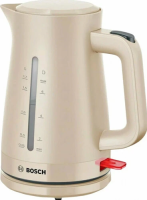 Электрочайник Bosch TWK3M127, 1.7 л, 2400 Вт, бежевый